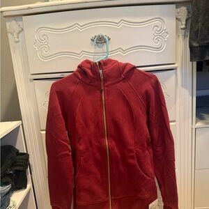 Women’s Lululemon Red Zip-Up Hoodie NWT